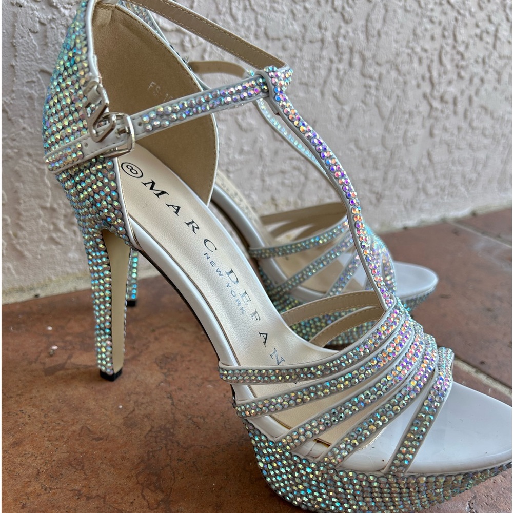 Marc Defang crystal encrusted  pageant shoes. In perfect condition! Size 8
